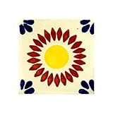 【ノーブランド品】[3月下旬頃～]メキシカンタイル10ｃｍ角6枚セットR3144