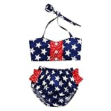 Baby Girls 2個水着Star Halter Bow Top + Bottom水着 カラー: ブルー