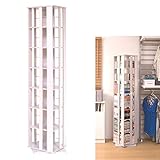 回転コミックラック　7段　ホワイト色