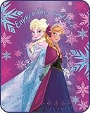 Frozen Sisters Elsa & Anna Officially Licensed Disney 60" x 80" Blanket Mink Luxurious and Super Sof