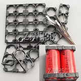 20 x 2本用 26650 Li-ion リチウム電池 充電池 ブラケット バッテリーブラケット 円筒セル ホルダー セット リチウム電池接続ニッケルストリップ付 EV 電気自動車 バイク オモチャ