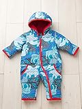 LITTLE BEAR CLUB (リトルベアークラブ) ベビー アニマル 幾何柄 中綿 ジャンプ スーツ 赤ちゃん ベビー服 防寒 男の子 女の子 アウター 80㎝ ブルー 50202 502020