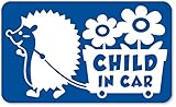 imoninn CHILD in car ステッカー　【マグネットタイプ】　No.62　花屋のハリさん　（青色）
