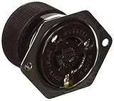 Hubbell HBL4785 Locking Flanged Receptacle 15 amp 277 VAC L7-15R Stainless Steel [並行輸入品]