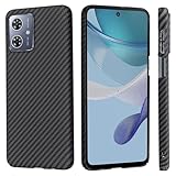 【 Agaiy 】ケースMotorola MOTO G64 5G/MOTO G64Y 5G 用 アラミド繊維 薄型 耐衝撃 超軽量（ブラック）モトローラ モトG64 5G 高級なカーボン風 スマホカバー 指紋防止 全面保護カバー g64J 黒