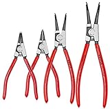 Knipex 9K 00 19 02 US 45° External Circlip Snap-Ring Pliers Set (4 Piece) [並行輸入品]