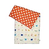 お昼寝敷マット くるりんぱ【50c×100c】【日本製】 (A.Zoo×レッド)