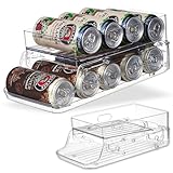 アクリル本舗 缶ストッカー 缶収納ラック 缶ビールホルダー ジュース収納ラック 二重仕上げ 缶ホルダー ビールケース 冷蔵庫 収納 (350ml用)