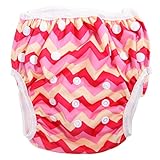 Lovoski 再利用可能　通気性　水泳　3〜36ヶ月　赤ちゃん　水着　おむつ　パンツ　全３色選べる - 色1