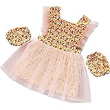 Umora キッズエプロン 子ども プリンセスドレス 袖カバー付き 撥水 前掛け 可愛い 女の子 2点セット（オレンジ ＸＸＬ）