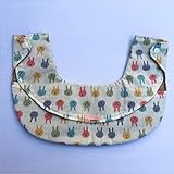 【ベビービョルンよだれカバースナップボタンタイプ】日本製　うさぎ　抗菌防臭加工　ダブルガーゼ　サッキングパッド　よだれパッド　ヘッドカバー