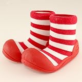 ベビーシューズ Baby feet ベビーフィート ラバー底ソックス CASUAL ( 12.5cm , Casual Red レッド )