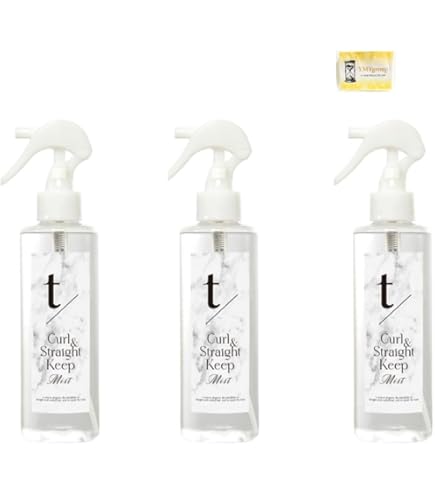 t/(ティースラッシュ) カール&ストレート キープ ミスト 200ml 無香料（3点セット） Amazon | 【3本セット】 ティースラッシュ カール＆ストレートキープ