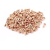uxcell 銅ソリッドリベット　フラットヘッド　直径2mm　長さ6mm　ストレート　200個