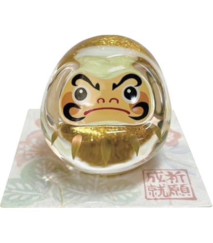 金色の達磨 大型置物 Amazon.co.jp: cerapockke だるま（大） 金 硝子飾り E-5 ガラス 置物