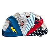 Lovjoy Bandana Baby Bibs - Pack of 5 Boys Designs (Little Hero)