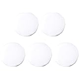 Frcolor パウダーパフ メイクアップ パフ フェイスパウダー用 60mm ベビーボディパウダーパフ 5個セット（ホワイト）