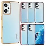 OPPO Reno7 A Reno9 A ケース TPU color Reno7A Reno9A ソフトケース 透明 カバー クリアケース スマホケース 薄型 保護 耐衝撃 オッポ リノ7A リノ9A OPG04 A201OP A301OP au 楽天モバイル Y!mobile UQ mobile ゴールド A853OR7AGD
