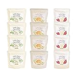 【ナチュラル離乳食・無農薬＆天然食材・完全無添加】３種類１２個セット（７ヶ月頃から）