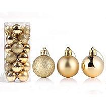 クリスマスオーナメント　ゴールド　ボール クリスマス用 2個セット Amazon.co.jp: Sunshine~クリスマス ボール 24個 セット 【全12