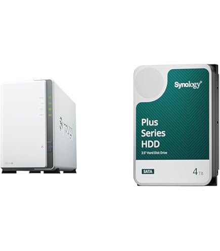 Amazon.co.jp: Synology NAS 2ベイ DiskStation DS223j & Synology HDD