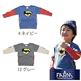 【SiShuNon/FARM】スーパーバッドトレーナー ファーム　スーパーマン バッドマン トレーナー 140 12 グレー