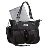 Wendy Bellissimo Shirred Pocket Tote Diaper Bag - Black by RBS [並行輸入品]