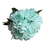 Zhaozheウエディングブーケ 造花 手作りブーケ お祝い ブライダルブーケ 花嫁ブーケ 結婚式 5本 牡丹 ギフト 贈り物