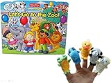 [Fisher Price]Fisher Price Little People Let's Go to the Zoo! Fun Flap Book With Finger Puppets Bund