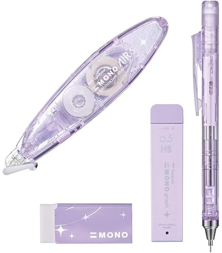 Amazon.co.jp: トンボ鉛筆 MONO 文房具セット シマーエディション ロゼ