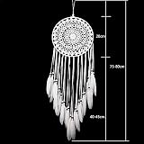 新しいデザインPartenハンドメイドBig Dream CatcherパーティーOrnaments年ホーム部屋装飾IdeaドリームキャッチャーPendentギフト ホワイト 533533353795