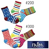 【SiShuNon/FARM】カラフルクルーソックス3足セット(ハイ) 19-21 300