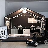 B Sunshine ベビーベッドガード サイドガード クッション 赤ちゃんベッドバンパー かわいい 組み合わせ 多機能 4点セット 癒しアイテム 部屋飾り 撮影小物 出産祝い (ブラック)