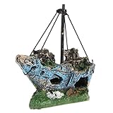 bobury魚タンク装飾風景水槽アクセサリーオーナメントCave城Corsair Ship