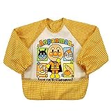 アンパンマン お食事エプロン 長袖エプロン スモック キッズ 女の子 男の子 ガールズ ボーイズ j-kuz08 イエロー