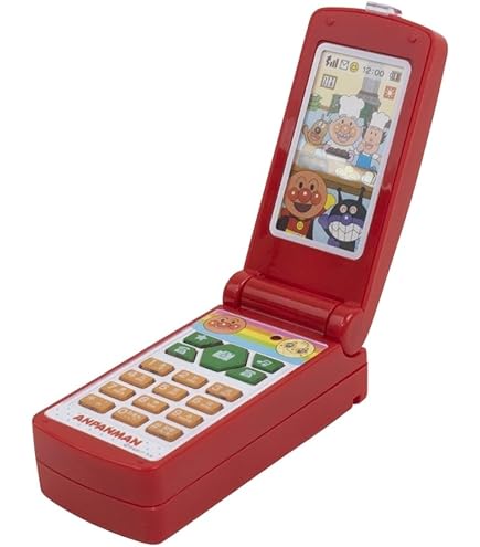 ジョイパレット - アンパンマン　液晶アニメつき　メロディケータイ　おもちゃ電話 折りたたみ式 Amazon | アンパンマン 液晶アニメつきメロディケータイ | 電話