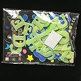Kidsroom 26 pcs English Letter Luminous Stickers Kids Bedroom Childhood Education Wall Decor (26 pcs