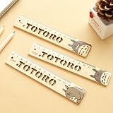 My Neighbor Totoro Hollow Wooden測定ストレート定規ツールひな形オフィス学校アクセサリー006 5646345082155