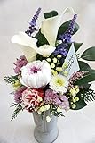【ベルシック】Lサイズ プリザーブドフラワー　プレシャスフラワーDタイプ　　枯れないお花　お供え・お悔み・仏花　クリアケース付　　＜即日出荷＞＜送料無料（一部地域を除き）＞
