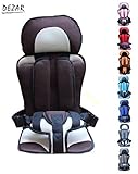 【DEZAR】チャイルドシート 生後 9カ月 ~ 4才 まで ご利用 出来ます 持ち運び に 便利 取り付け 脱着 簡単 子供 保護 簡易 型 座席 どこでも チェア シート ベビー チェア (茶色)