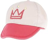 C-Princess ベビー 赤ちゃん 帽子 キャップ 刺繍 クラウン柄 かわいい 子ども キッズ 女の子 男の子 野球帽 つば広 綿 柔らかい お出かけ ピンク