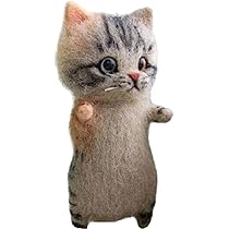 Amazon.co.jp: かわいい 猫 羊毛フェルト ニードル フェルト