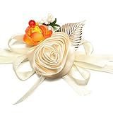 Generic Bridal Wrist Flower Bridesmaid Corsage Rose Ribbon Bracelet Wedding Decor