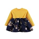 (プタス)Putars ベビー服 子供服 女の子 ワンピース チュールスカート 花柄 二色 可愛い 秋冬 旅行 記念日 プレゼント 6-24ヶ月