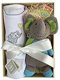 エレガントべビー ロンパス&マスコット エレファント ギフトセット 6-12ヶ月 #61226