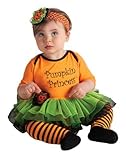 Baby 1stハロウィンコスチューム – オレンジパンプキンプリンセスコスチュームセット 6-12 months with Bracelet for Mom