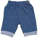 2017年 夏物 un-deco アンデコ 天竺×ワッフル ワッフル使い スウェット ５分丈パンツ ブルー◇90cm