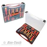 S9Q1 - AM-TECH 11 PIECE ELECTRICIAN TOOL SET 1000VAC & 1500VDC INSULATED EN60900 [並行輸入品]