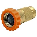 LASCO rv520真鍮水圧力レギュレータ、3 / 4インチメスホーススレッドX 3 / 4インチオスホーススレッド