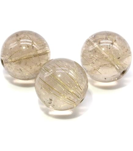 Amazon.co.jp: UNI STONE ルチルクォーツ 6mm 1連 約38cm 卸売 連材 穴